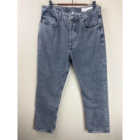 Rag & Bone Jeans Womens 32 Slim Tapered Leg‎ High Rise Dark Wash Denim Size - Picture 1 of 15